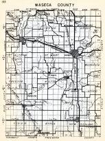 Waseca County, Janesville, Blooming Grove, Freedom, Wilton, St. Mary, Woodville, Otisco, Vivian, Byron, New Richland, Minnesota State Atlas 1954